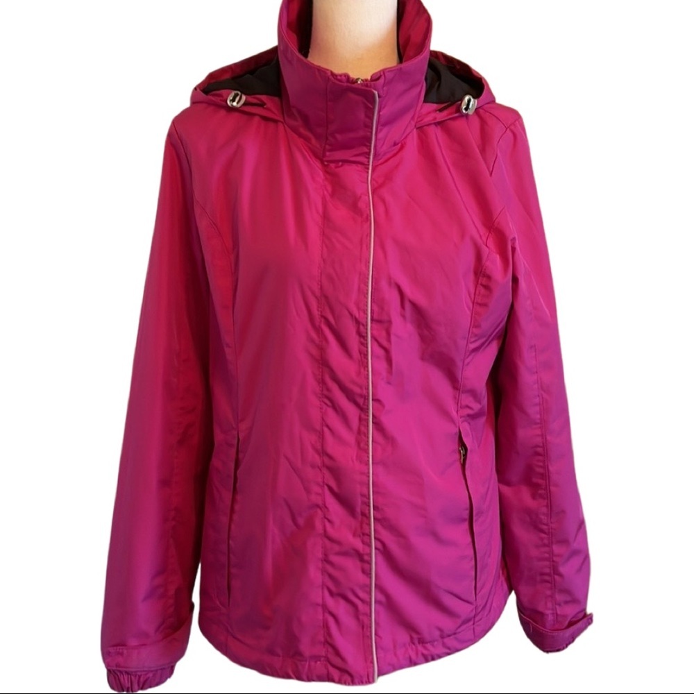 Nautica Windbreaker Hooded Zip Up Jacket Size Med… - image 2